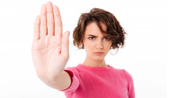 Portrait Serious Young Girl Showing Stop Gesture 171337 2566
