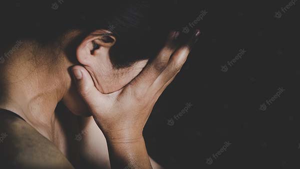 Young Depressed Woman Domestic Rape Violence 2379 1380